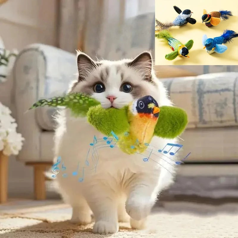 Loong's Hunt: Interactive Chirping Bird Toy