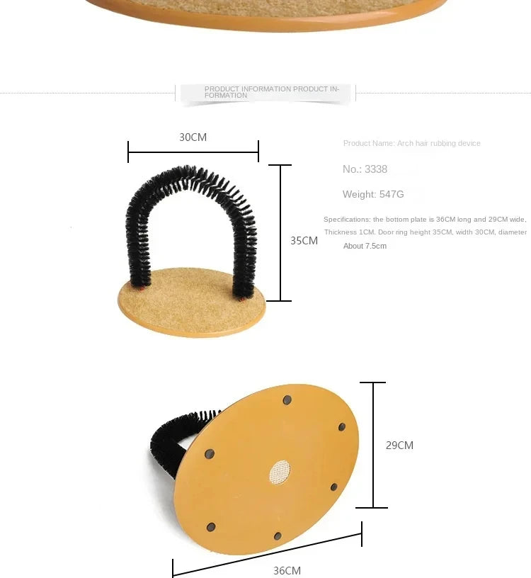 Loong's Choice: Self-Grooming Arch & Cat Massager