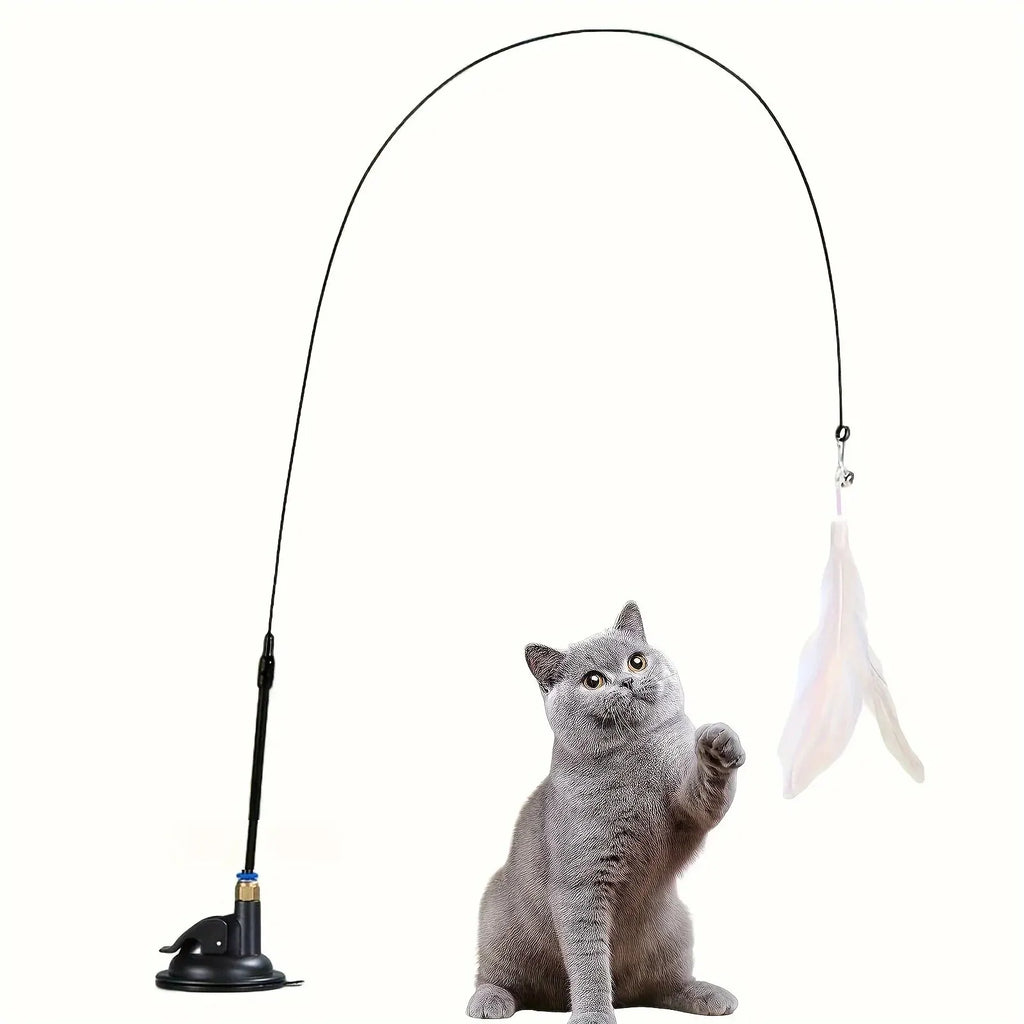 Loong's Choice: Interactive Feather Wand for Playful Cats