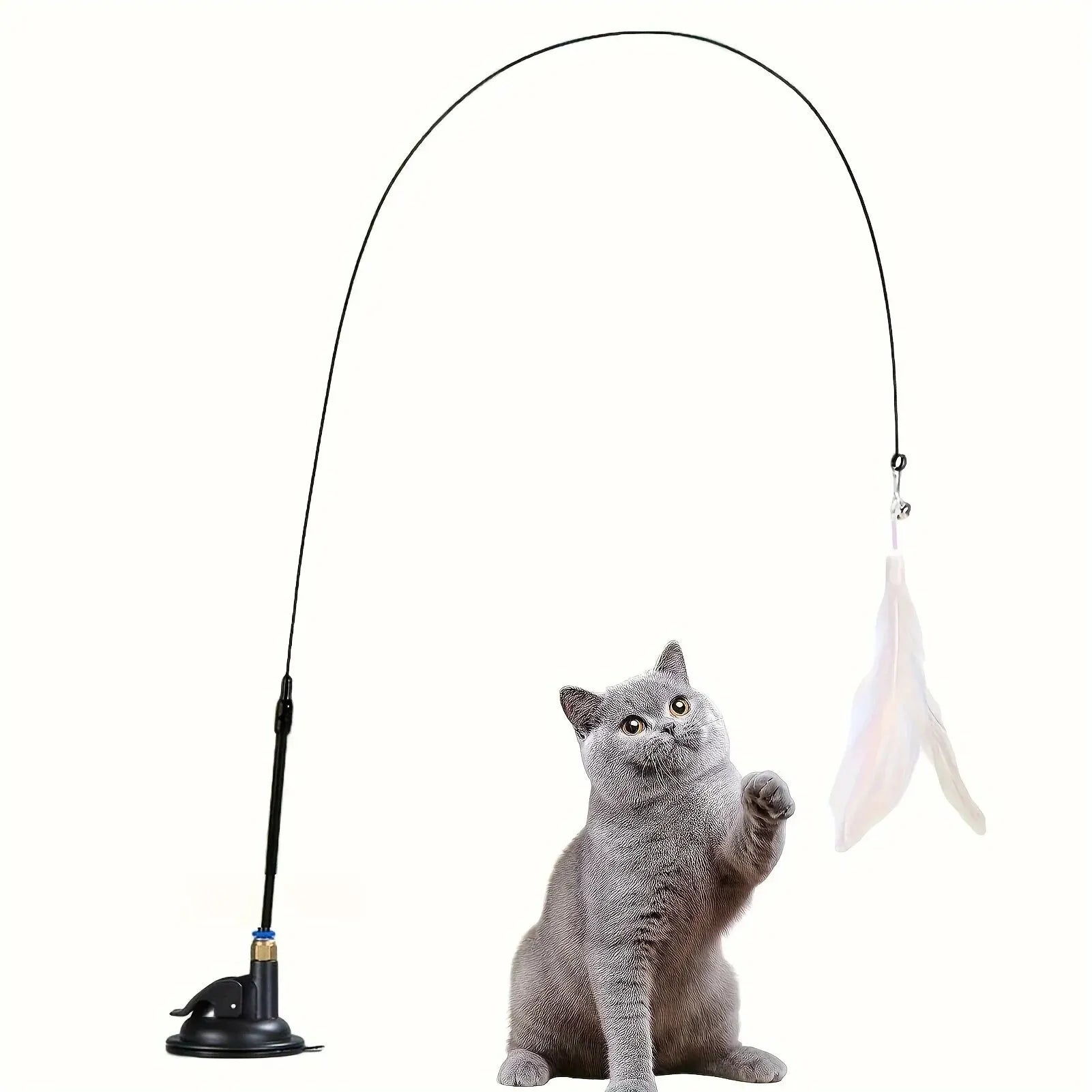 Loong's Choice: Interactive Feather Wand for Playful Cats