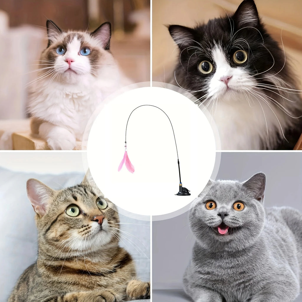 Loong's Choice: Interactive Feather Wand for Playful Cats