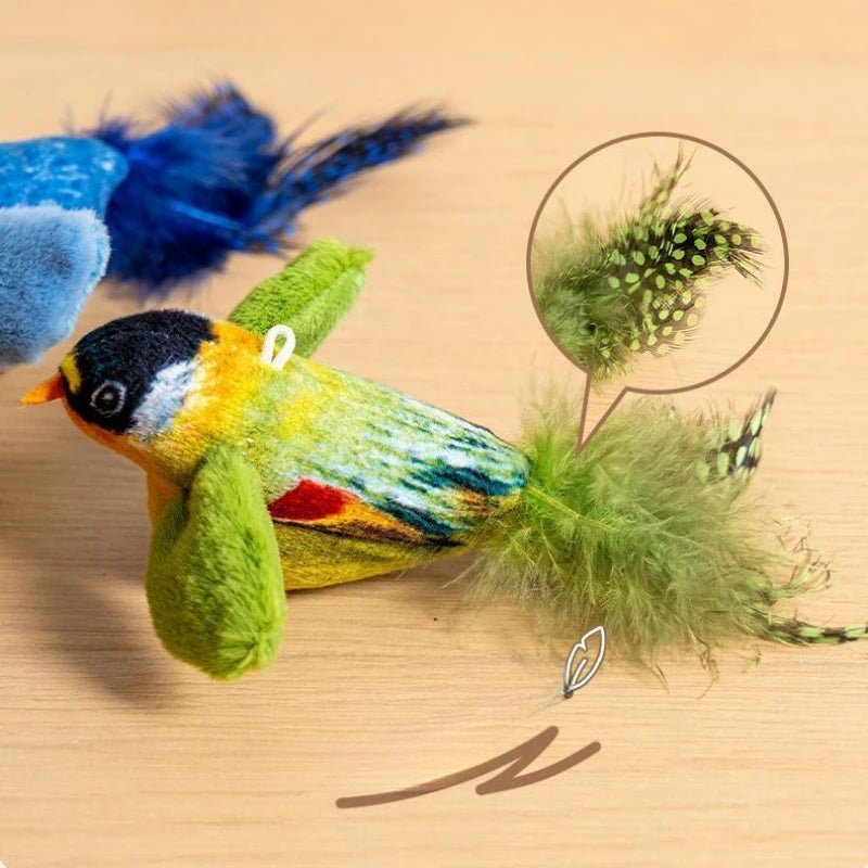 Loong's Hunt: Interactive Chirping Bird Toy