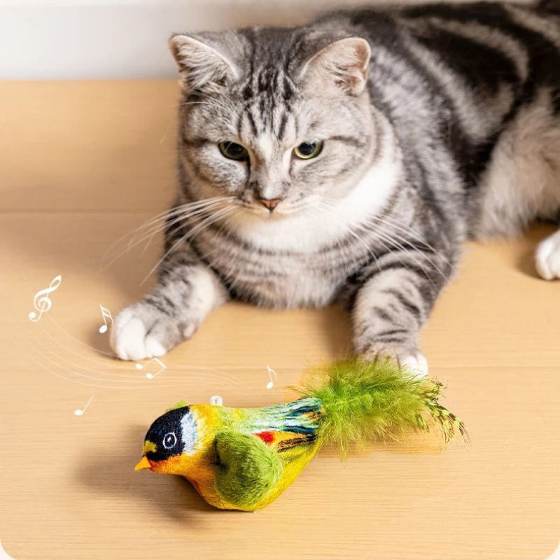 Loong's Hunt: Interactive Chirping Bird Toy
