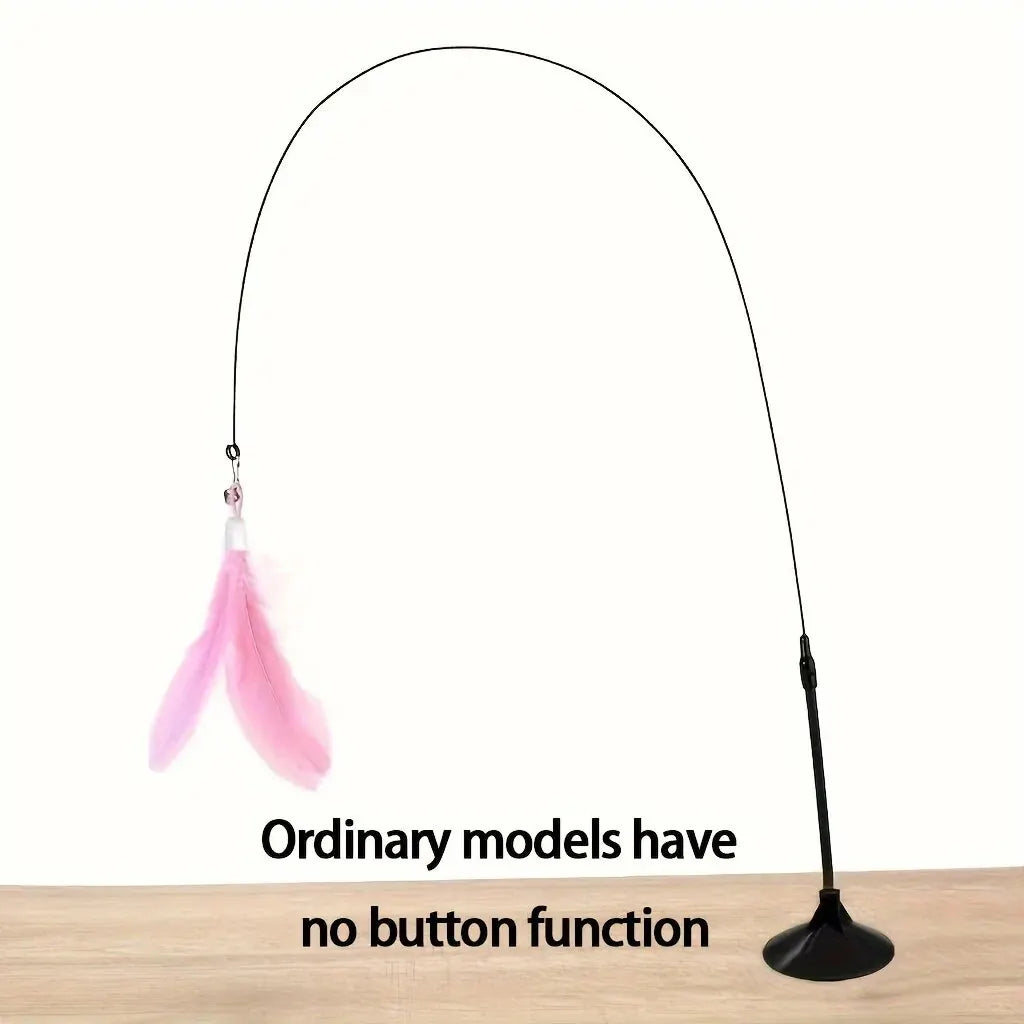 Loong's Choice: Interactive Feather Wand for Playful Cats